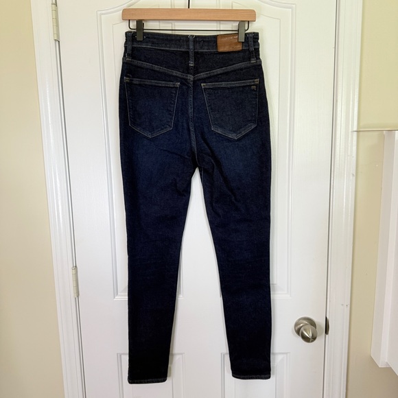 Madewell Curvy High Rise Skinny Dark Blue Womens Jeans Size 27 - Picture 5 of 12